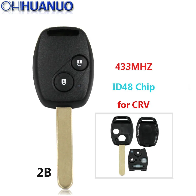 Новая одежда для маленькой девочки 2 кнопки дистанционного ключа Fob 433 МГц ID46 чип