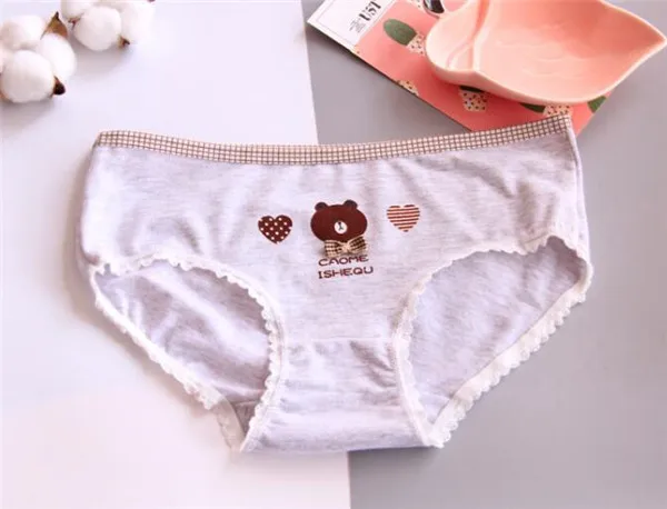 Нижнее белье для девочек трусики с бантом и низкой талией трусы молодых