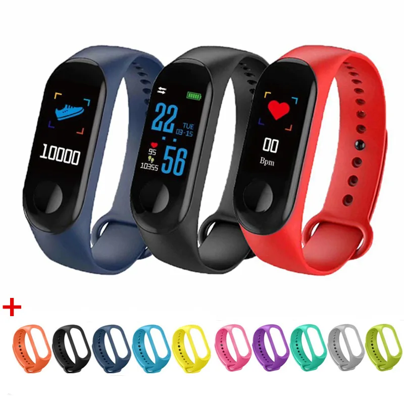 M3 смарт браслет для iOS и Android Водонепроницаемый спортивные Smartband крови Давление