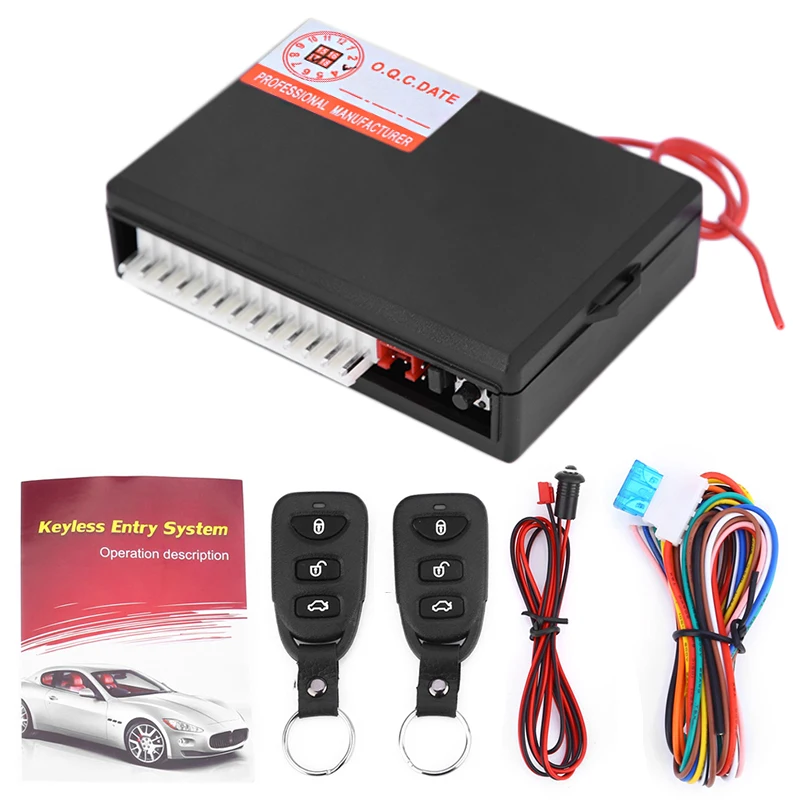 

Universal Car Alarm System Car Auto Remote Central Kit Door Lock Locking Vehicle Keyless Entry System With Remote Control