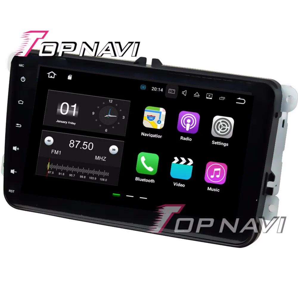 Topnavi 8 ''Android 7.1 Авто мультимедийные плееры для VW Magotan Caddy Passat Sagitar Tiguan Touran Jetta