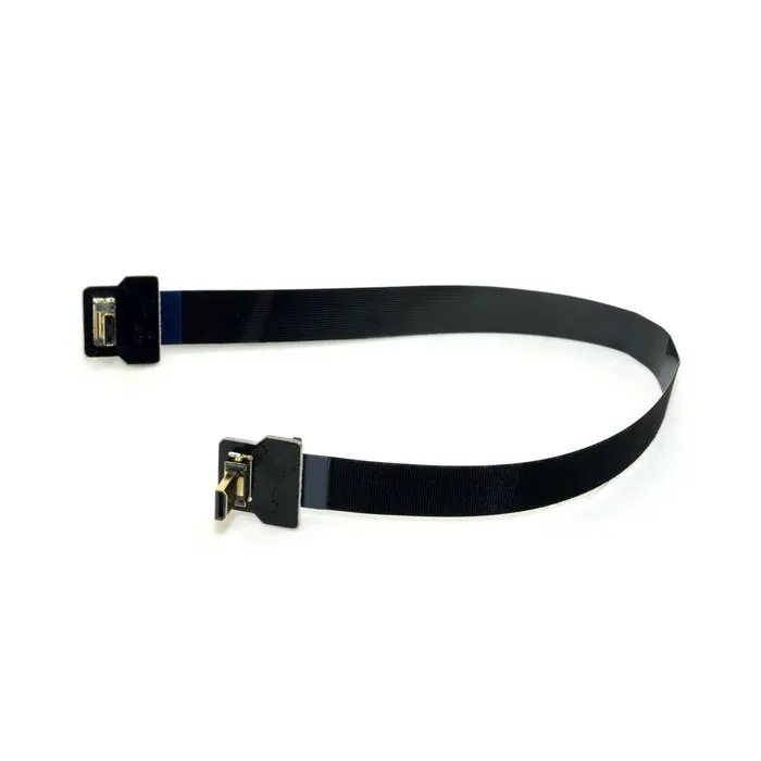 Угловой FPV Micro HDMI штекер к FPC плоский кабель 10 см 20 30 50 100 для Gopro HERO 4 3 SJCAM SJ5000|micro to