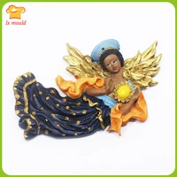 lxyy new crown angel silicone mould fondant cake dry pez plaster aromatherapy decorative molds