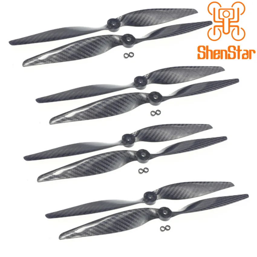 Пропеллеры из углеродного волокна для квадрокоптера, гексакоптера, дрона, 1 упаковка, 4 пары, 12x6,0 3K, 1260 CF CW CCW