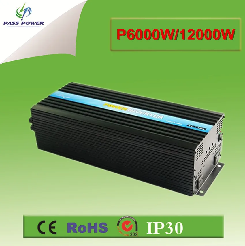 

Factory Direct Sale,Pure Sine Wave 6000w Inverter 12V 24V 48V dc to 110V 220V 230V 240Vac
