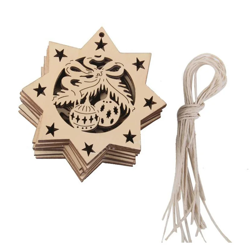 Креативная Лазерная деревянная скульптура снежный цветок для фотографий товары