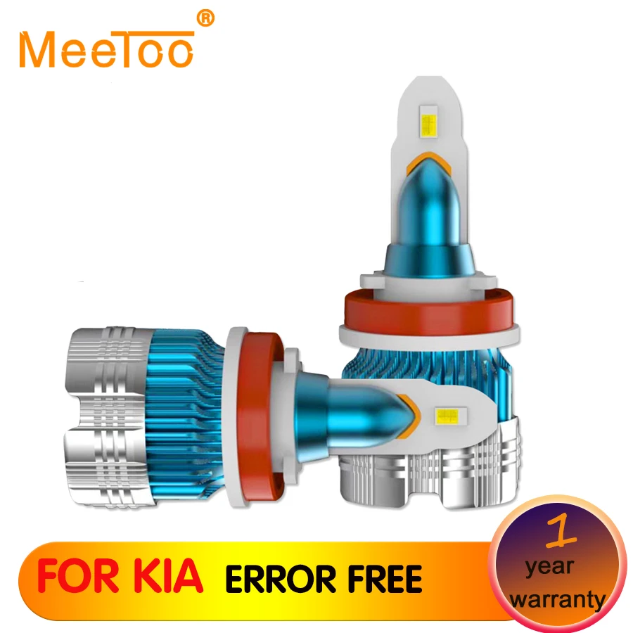 MeeToo H4 H7 светодиодные лампы для автомобильных фар 12 V 6000 K H11 9005 9006 фонари KIA MAGENTIS K900