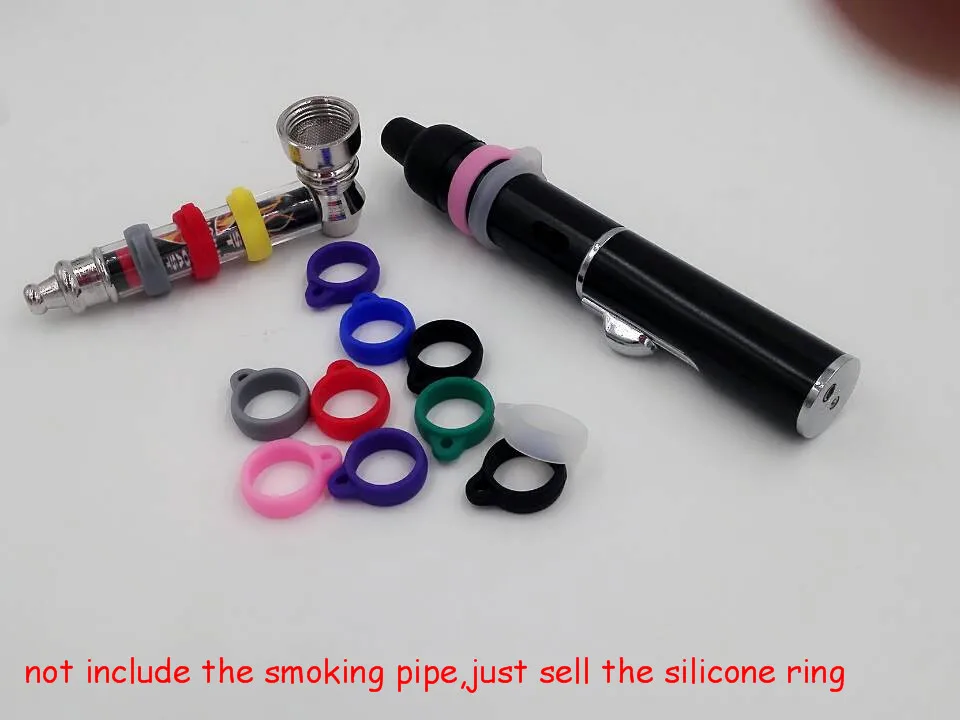 100 шт./лот резиновое кольцо для табака травы сигареты металлическая курительная