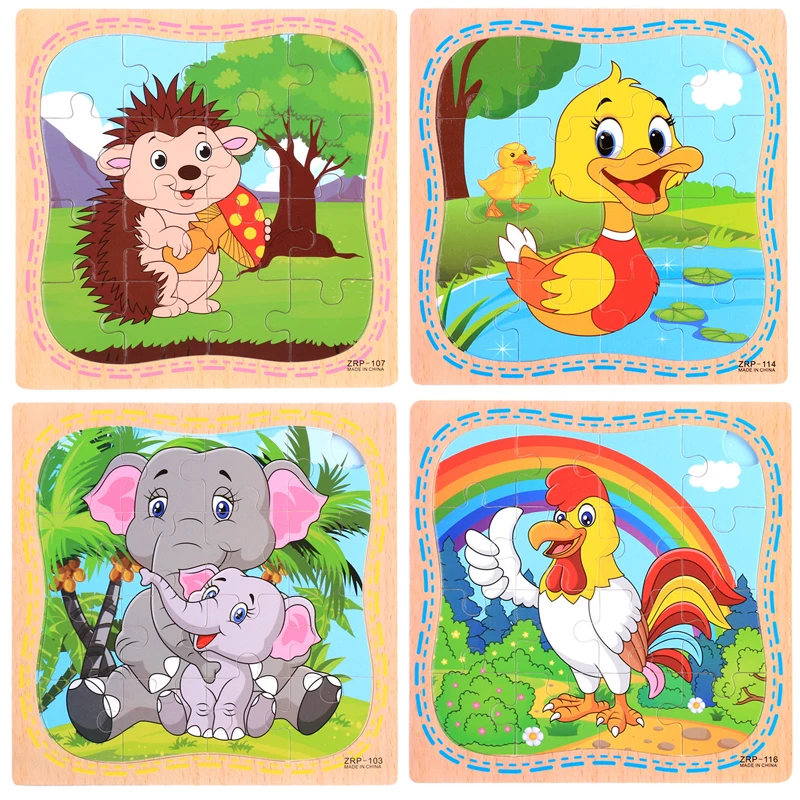 Игрушки Монтессори Развивающие деревянные игрушки для детей Раннее Обучение 3D