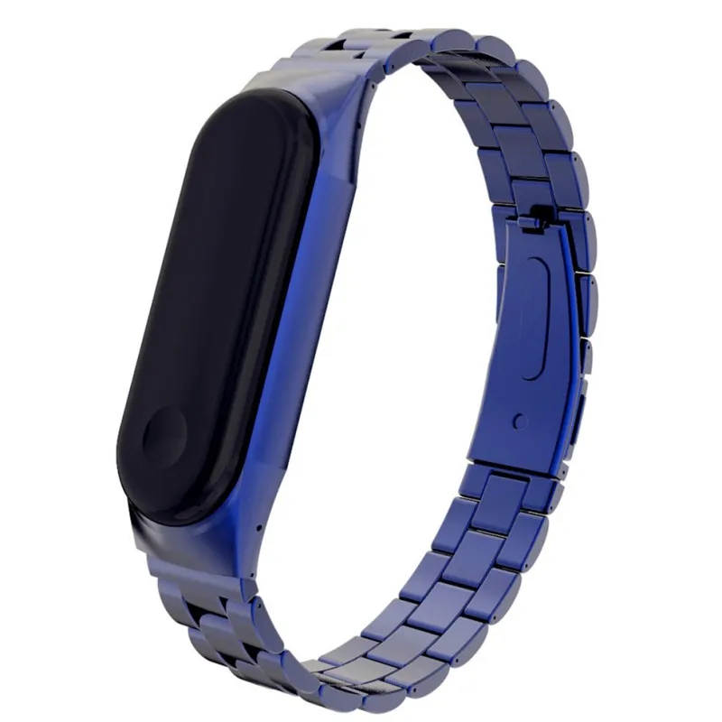 Браслет из нержавеющей стали для Xiaomi Band 3 ремешок цвета розового золота сменный