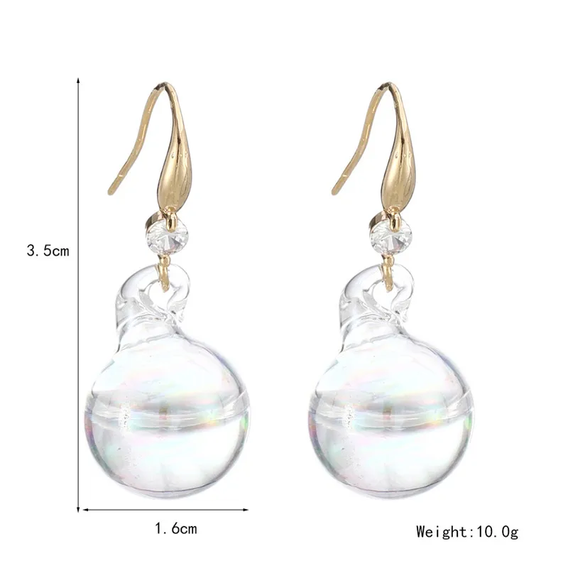 Boucle D'oreille Femme 2019 Zinc Alloy Crystal Clear Pendant Korean Earrings | Украшения и аксессуары