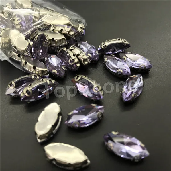 violet Пришить лошадь глаз D коготь стразы смешанные цвета Navette пришить Стекло, кристалл, камень diy для платья/сумки - Цвет: violet