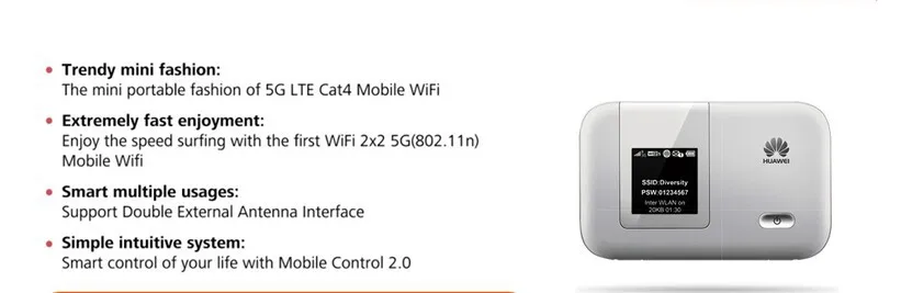 Huawei e5775 LTE-FDD 1800/2100(Band1/Band3) МГц TDD-LTE 2300/2500/2600 мГц(Band38/40/41) МИФИ модем