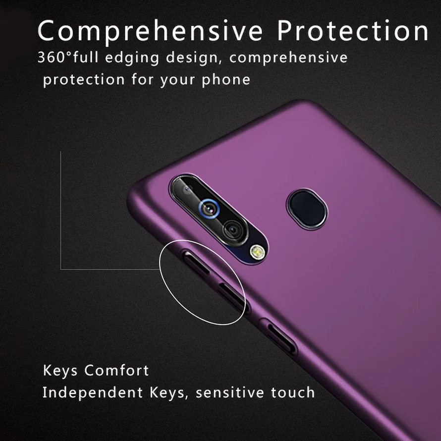Роскошный чехол для телефона Samsung Galaxy a60 360 Красивый Жесткий ПК простой Coupe A 60 A606F