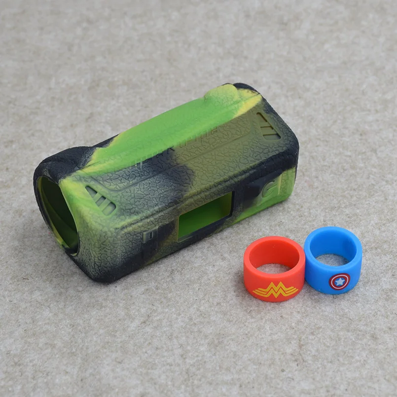 Geekvape Aegis 100 Вт силиконовый чехол-накладка или резиновый силиконовый чехол в 10 цветах+ 2 шт паровой силиконовый вейп-браслет кольца