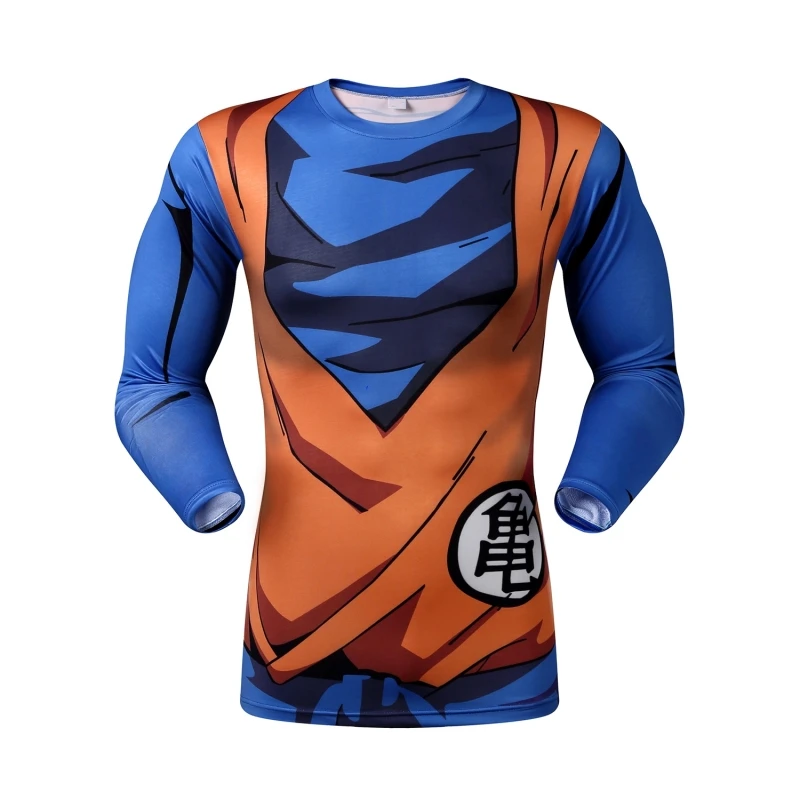 Аниме Dragon Ball Z Vegeta Super Saiyan Goku Piccolo Мужская 3D футболка костюм для фитнеса Джерси с