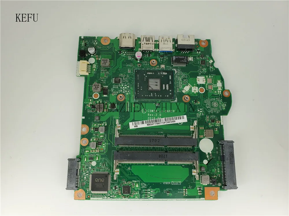 Материнская плата для ноутбуков ACER aspire ES1 523 с процессором NBGKY11002 C5W1R LA D661P