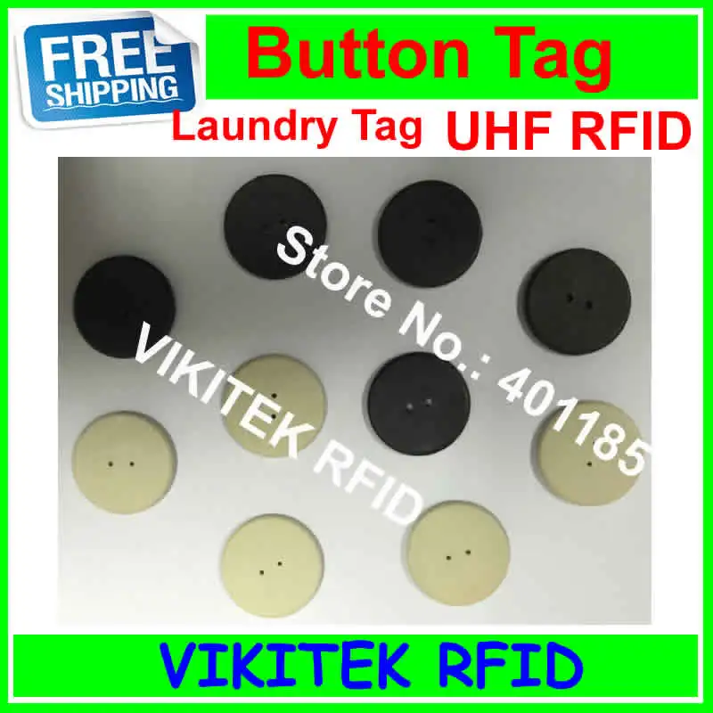 UHF RFID бирка для белья VIKITEK 10 шт. 915 МГц 860 960 Alien Higgs3 chip PPS материал может быть вымыта