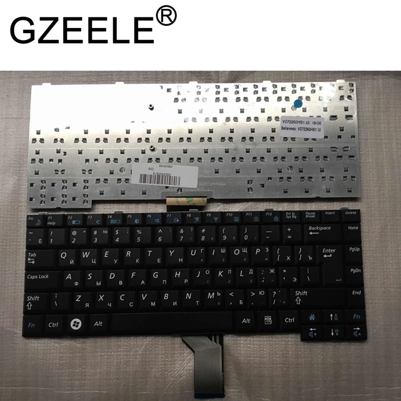 Клавиатура для ноутбука GZEELE Русская клавиатура SAMSUNG R70 R510 R560 P510 P560 P500 R508 RU черная