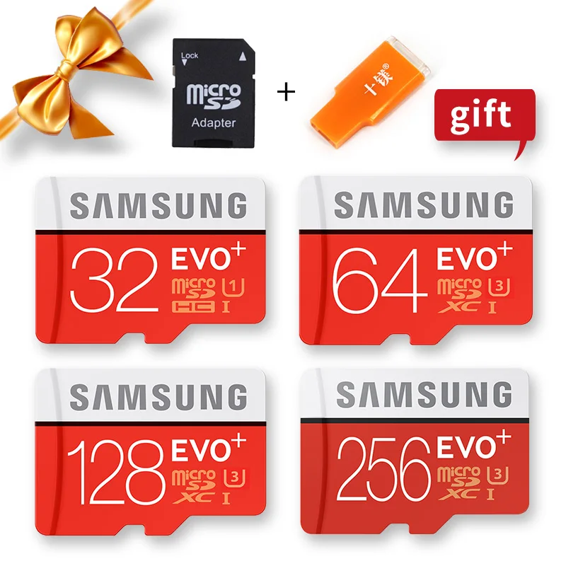 SAMSUNG 100% оригинальные U3 SDXC 512 ГБ 256 128 EVO Plus Microsd карты памяти класс 10 Micro SD TF флэш-карта