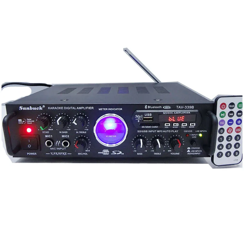 Автомобильный усилитель для караоке 240 Вт * 2 12 В/220 В/110 В|hifi home|karaoke amplifieramplifier microphone