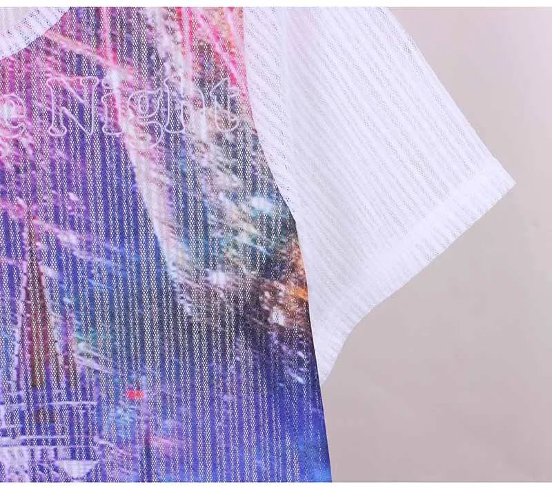 3D волшебный замок с принтом женские летние футболки коротким рукавом прозрачная