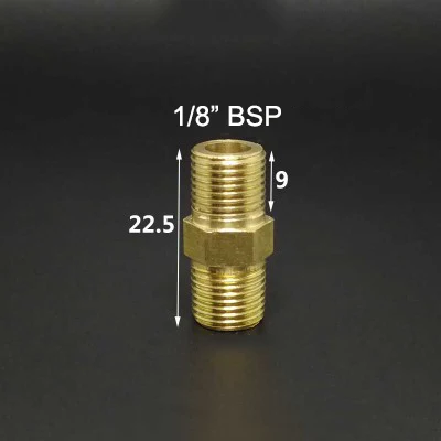 1/" 1/4" 3/" 1/2" 3/" 1" BSP наружная резьба латунная фитинг для труб Шестигранная ниппельная муфта соединитель Адаптер для воды Топливный Газ - Цвет: NO2