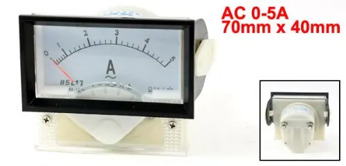 

AC Analog Meter Panel 0-5A AMP Current Ammeters 85L17 0-5A Gauge