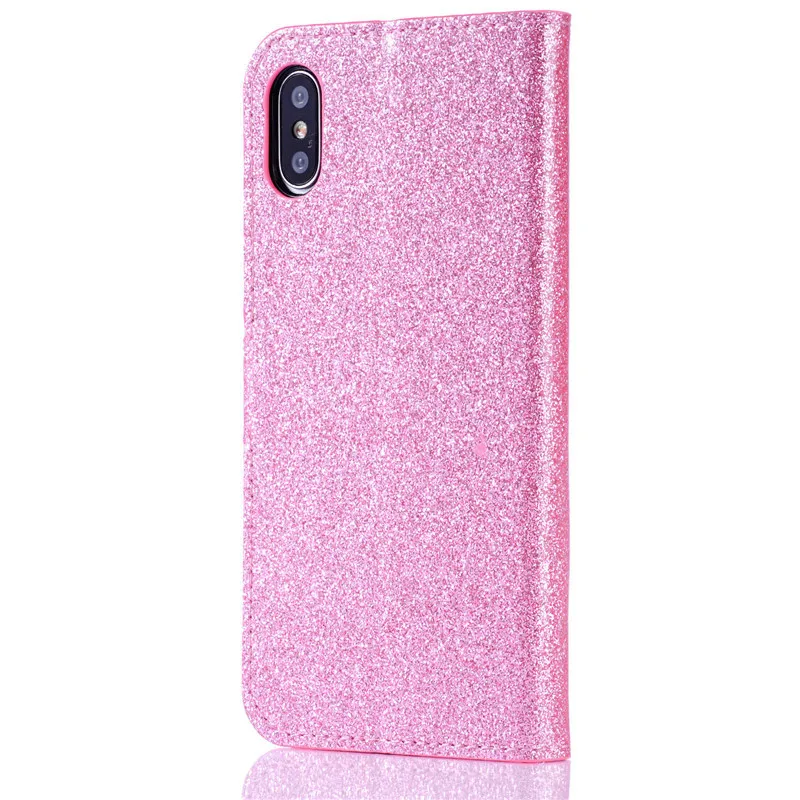 Блестящий Магнитный кожаный чехол с бантом для iphone 11 pro max XS Max XR X, роскошный чехол-книжка для iphone 7, 8, 6, 6s Plus