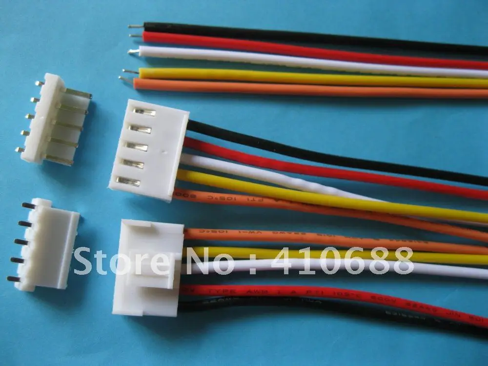 25 шт. VH3.96 3 96 мм 5 контактный разъем 22AWG провод с штырьковым коннектором 300 мм|wire