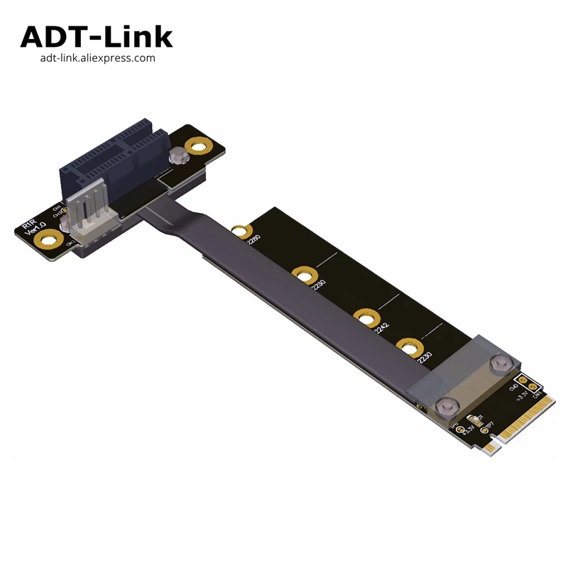 Адаптеры для адаптера локтя M.2 NVMe к PCI E 1x pcie 3 0x1 ленточная Плата расширения Gen 0