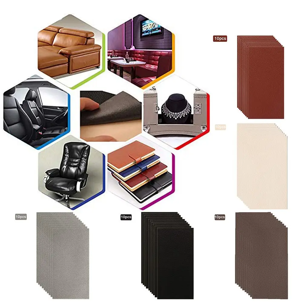 Самоклеящиеся наклейки для ремонта кожи 5 шт.|Чехлы на автомобильные сиденья| |