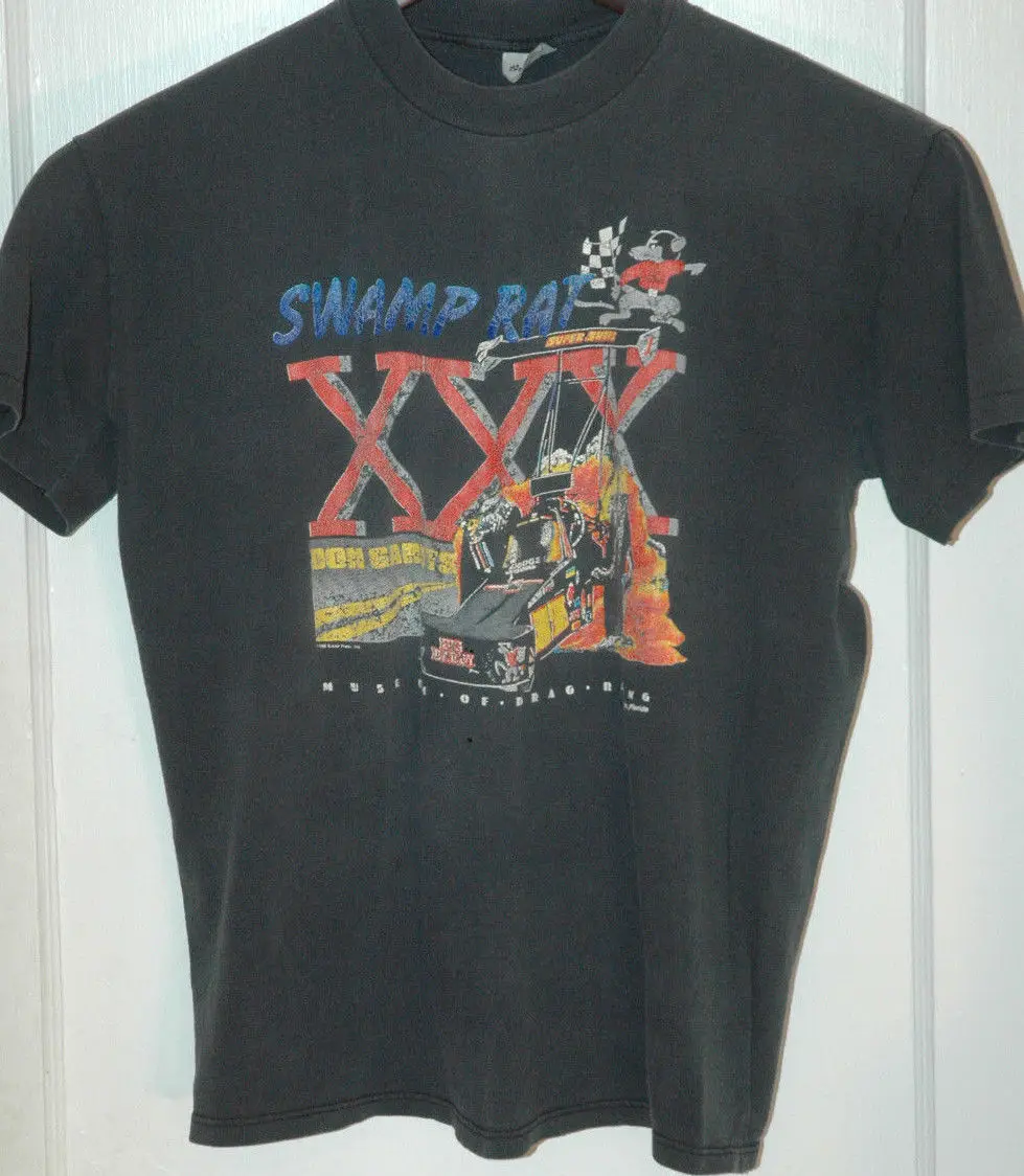 Редкие Vtg большой папа не GARLITS перетащите RACINGer музей футболка 80 S TEE болото крыса