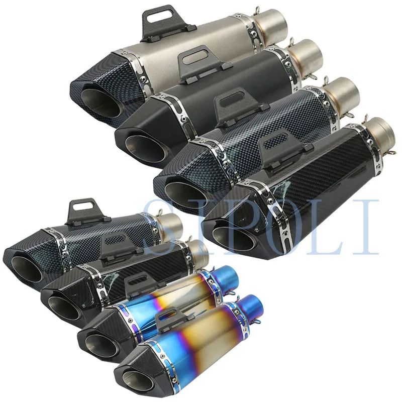 

Universal 38-51mm Exhaust Muffler Motorcycle Modified Scooter GY6 Stainless Steel Motorbike Exhaust Pipe