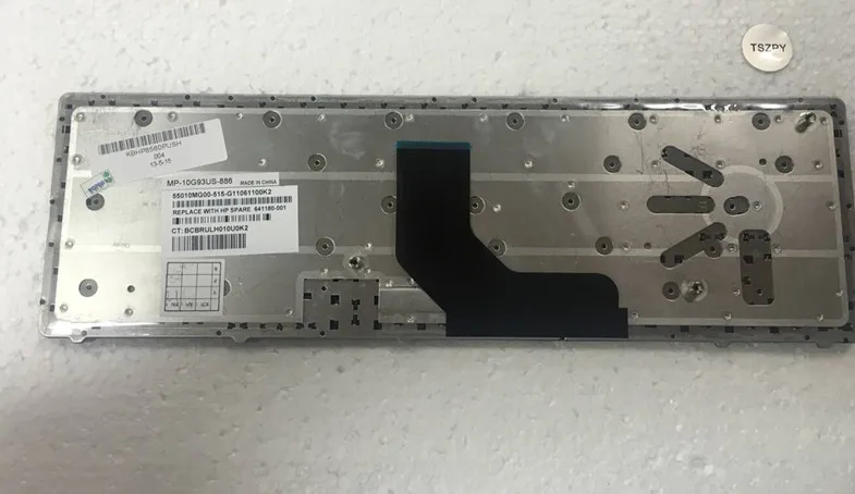 Новая клавиатура для ноутбука HP ProBook 6560b 6565b 6570b 8560p 8570p английская в серебристой