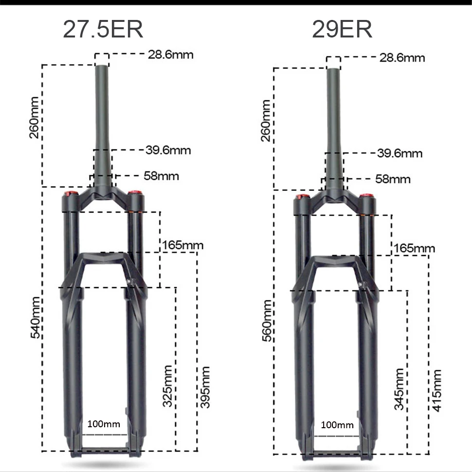 Велосипедная воздушная вилка 27 5 er 29er MTB подвеска для горного велосипеда
