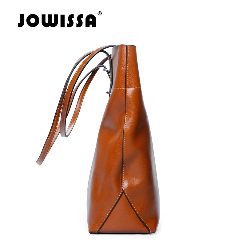 JOWISSA Натуральная Кожа Топ-ручка Сумка для Женщин Роскошные Теплые Известная