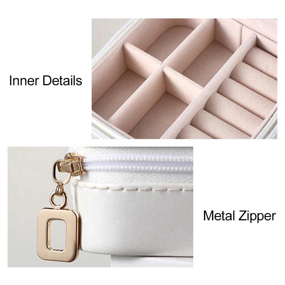 Christmas Portable Jewel Box Jewelry Organizer Cosmetic Makeup Earrings Necklace Ring Storage Case Gift | Дом и сад