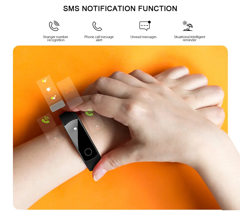 Huawei Honor Band 4 смарт-Браслет фитнес-браслет AMOLED цветной сенсорный экран фитнес-трекер для измерения сердечного ритма Smartband плавание сон оснастка