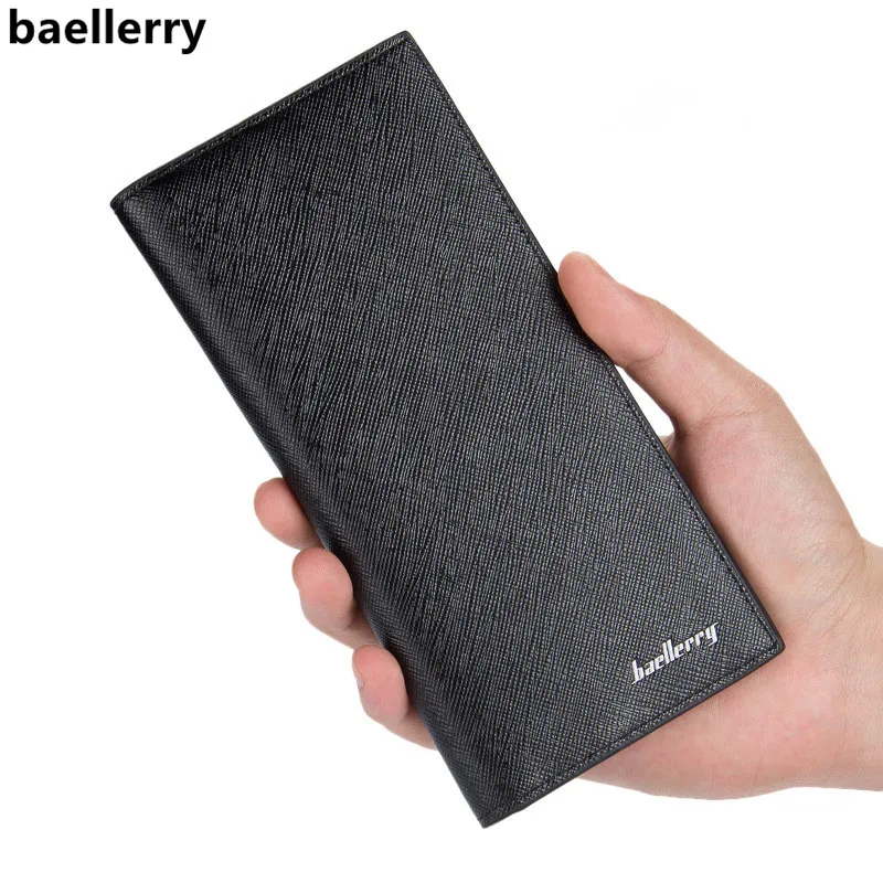 Baellerry 2018 Luxury Brand Long Men's Wallet Ultra-thin Soft Leather Business Multi-card Purses Male Carteira Masculina | Багаж и