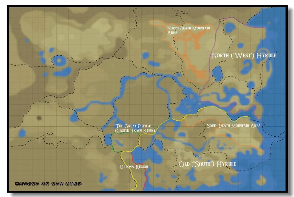 Пользовательские холст украшения стены Zelda карта Hyrule плакат Легенда о обои