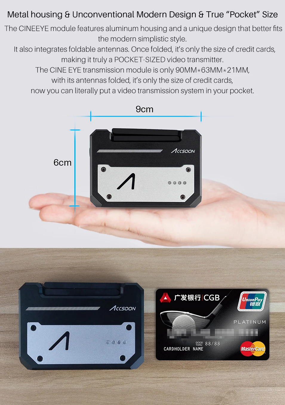 Accsoon CineEye беспроводной 5G 1080P мини HDMI устройство передачи видео передатчик для IOS iPhone для Andriod телефона iPad