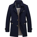 Куртка мужская Повседневная деловая, ветровка приталенного кроя, брендовая одежда, DA026, Осень-зима