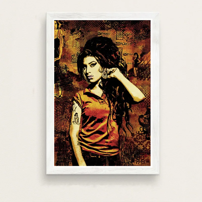 Печатный постер хит продаж новинка Женский музыкальный Amy Winehouse Популярная