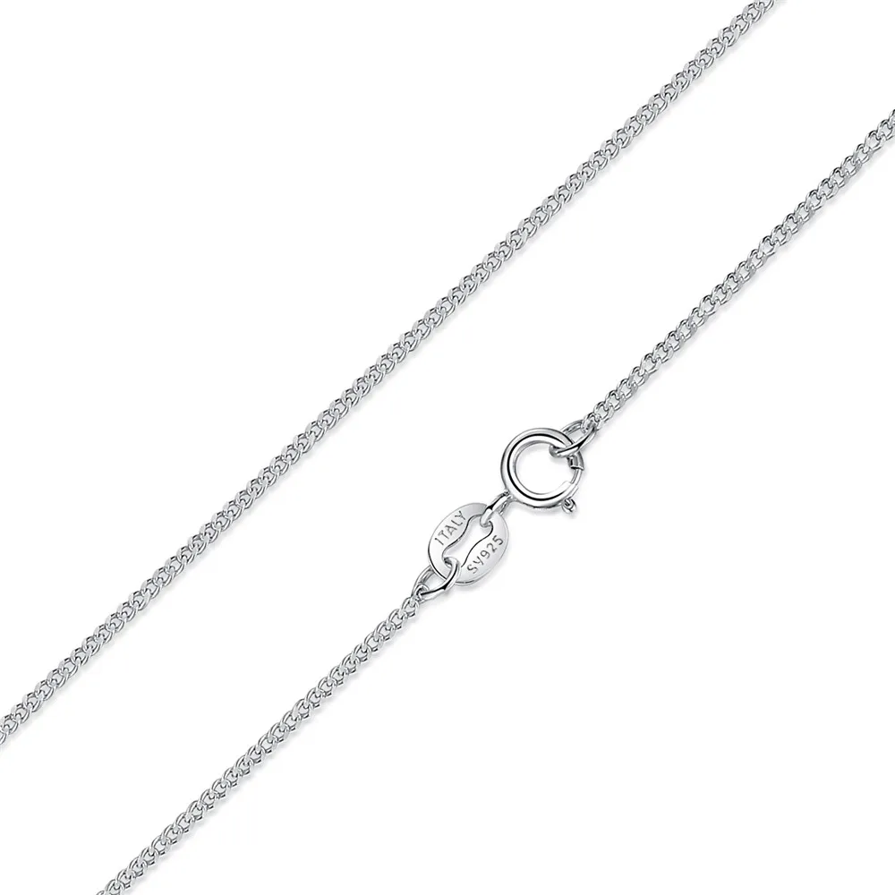 YPAY Genuine 925 Sterling Silver Link Chains Necklaces Fit For Pendant Charm Women Men Luxury S925 Fine Jewelry Gift YMN044 | Украшения и