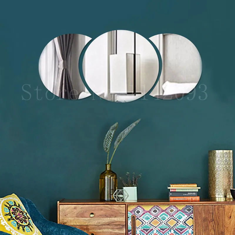 

3D Mirror Wall Sticker Home Decor 3D Removable Moon Pattern Art Wall Stickers Living Room Decoration DIY Mirror Wall Decal
