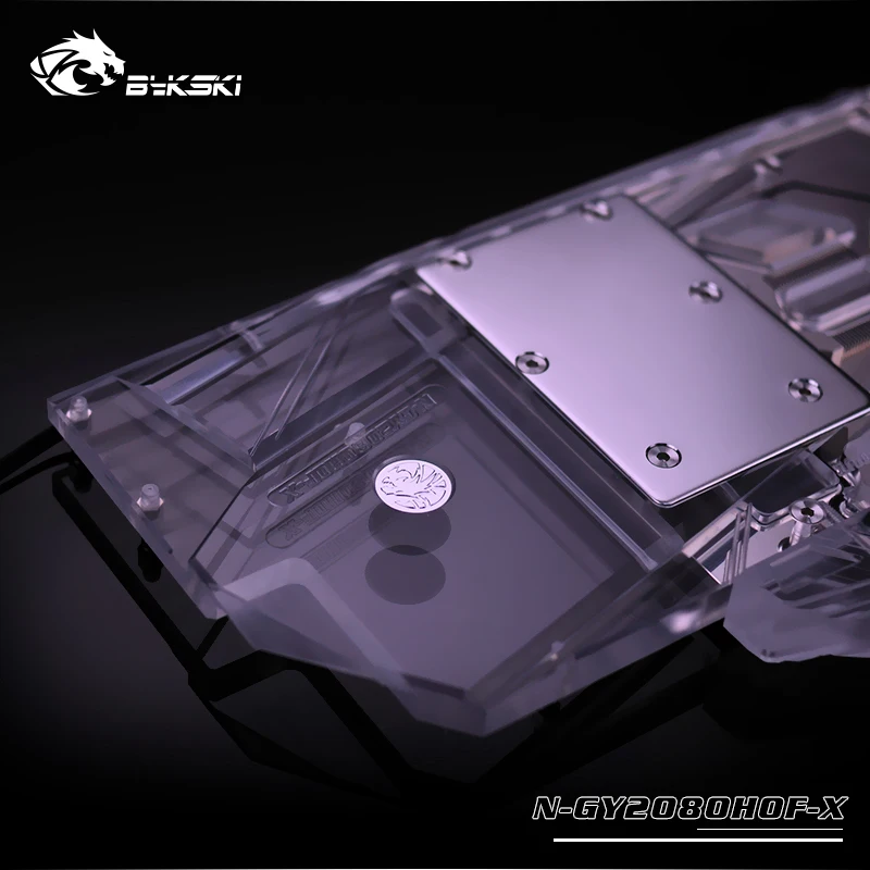 Водяной блок Bykski с полным покрытием для GPU VGA GALAX RTX2080 Hall Of Fame HOF графическая карта