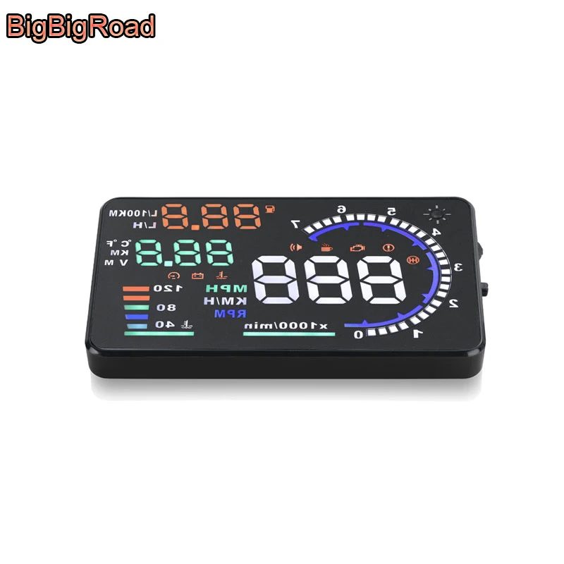 Автомобильный проектор BigBigRoad OBD2 EUOBD лобовое стекло с дисплеем для Gmc Acadia Yukon Sierra 1500