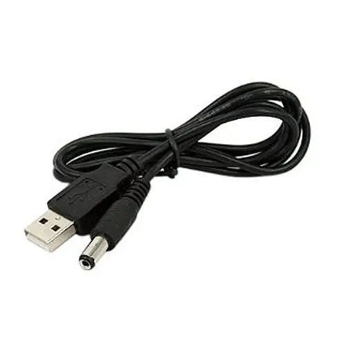 

2X USB 2.0 A to 5.5/2.1mm Barrel Connector Jack DC Power Cable 2 PCS