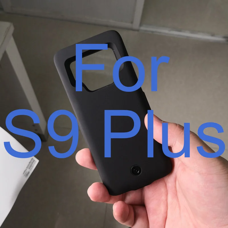 6 стран, Прямая поставка, для samsung Galaxy S9, чехол, зарядное устройство, чехол для S9Plus+, расширенный, портативный, чехол с зарядкой - Цвет: Suit S9plus Black